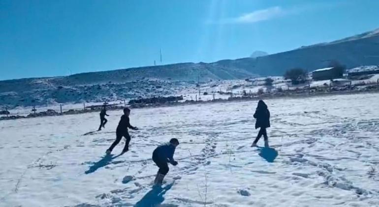 Iğdır'da Kar Eğlencesi