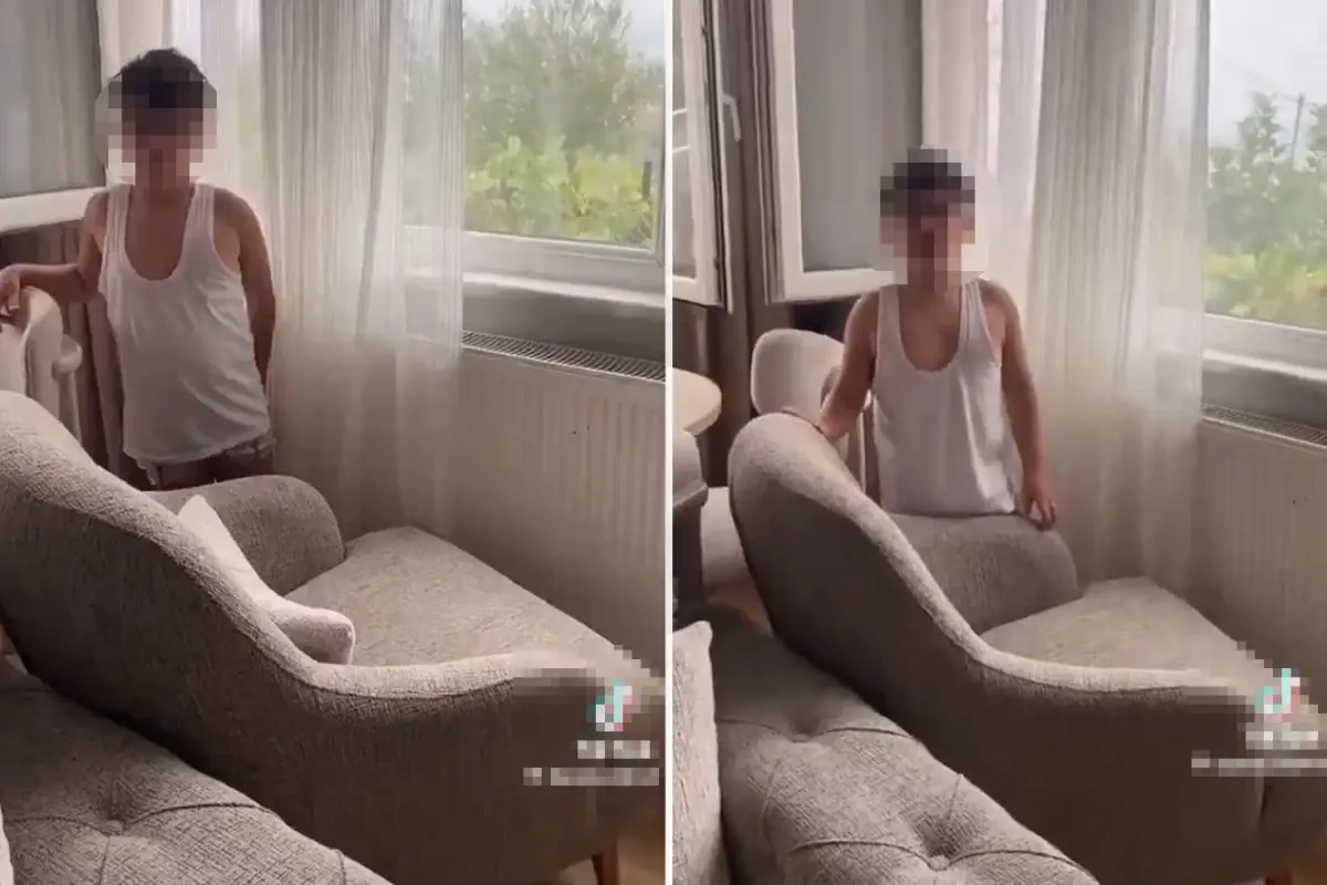 Görüntüye tepki yağıyor: Bir anne evladına böyle şaka yapar mı?