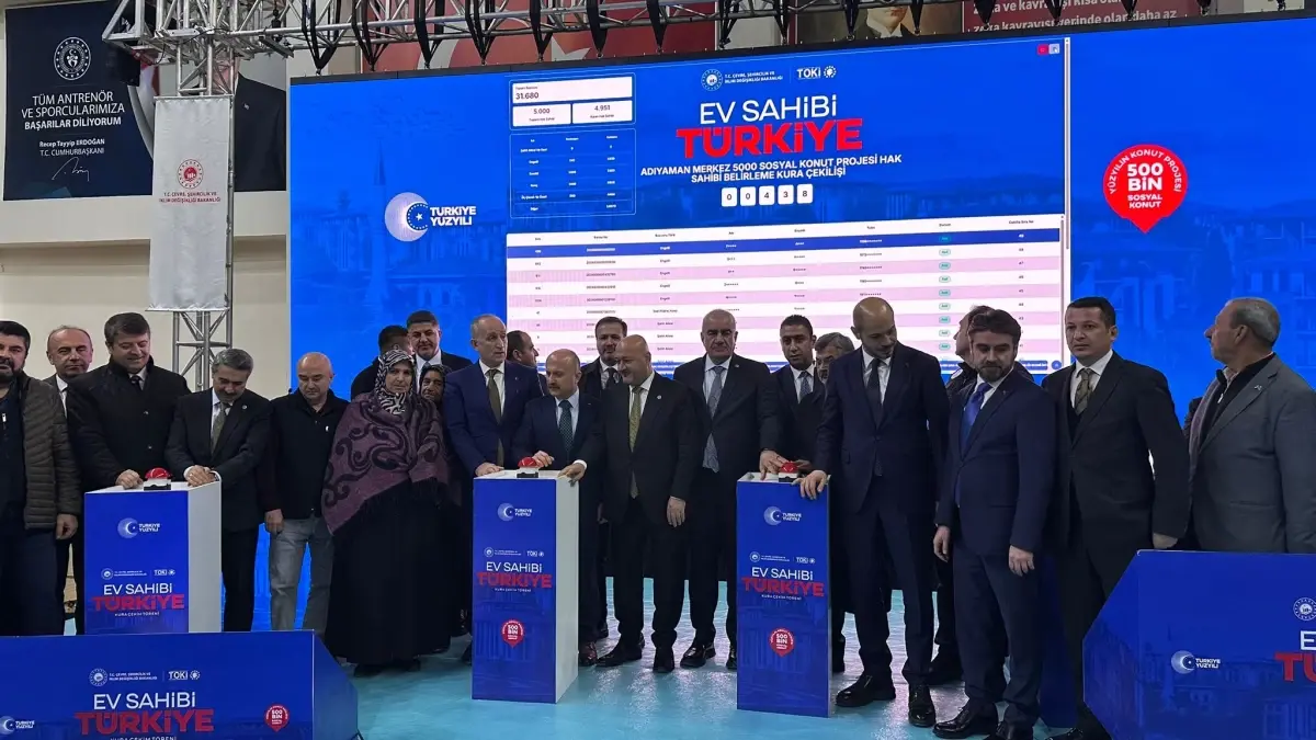 500 bin sosyal konut için ilk kuralar bugün çekilecek