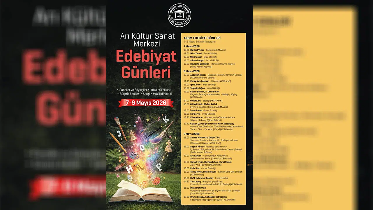 Edebiyat Tutkunları Arı Kültür Sanat Merkezi’nde Buluşuyor